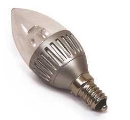 4W LED Chandelier Candle Bulb